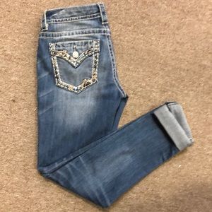 Miss Me cuffed skinny size 26 NWT